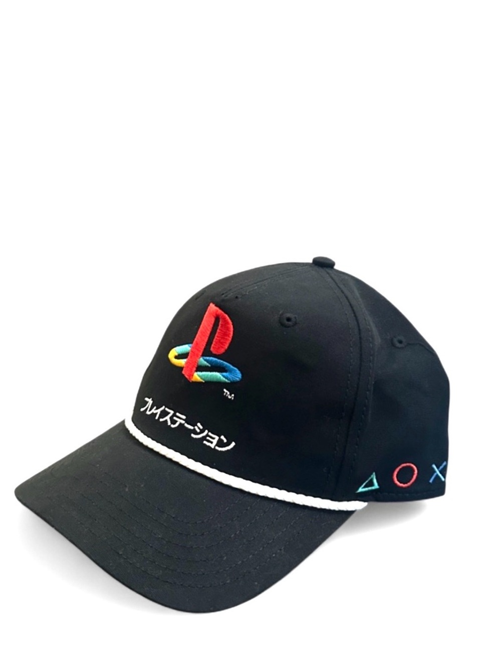 PlayStation Japanese Logo Rope Brim SnapBack Cap (NWT)